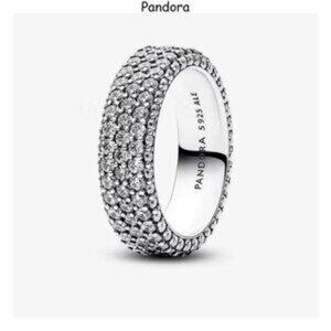 Pandora Timeless Pav?? Triple-row Ring
